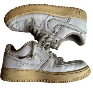 Nike Air Force 1 307109-116 Women's White Leather Sneaker Shoes Size 7.5